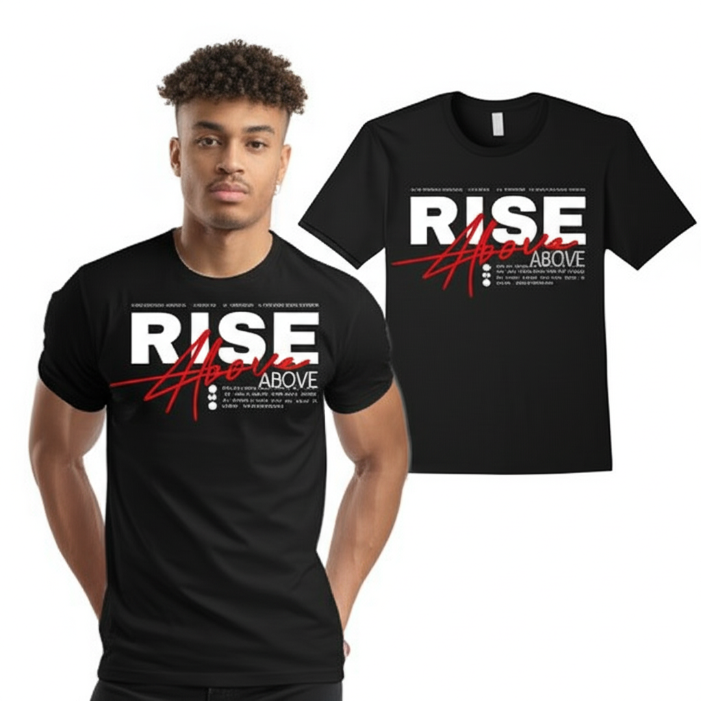 Rise Above Streetwear Tee – Bold Urban Statement