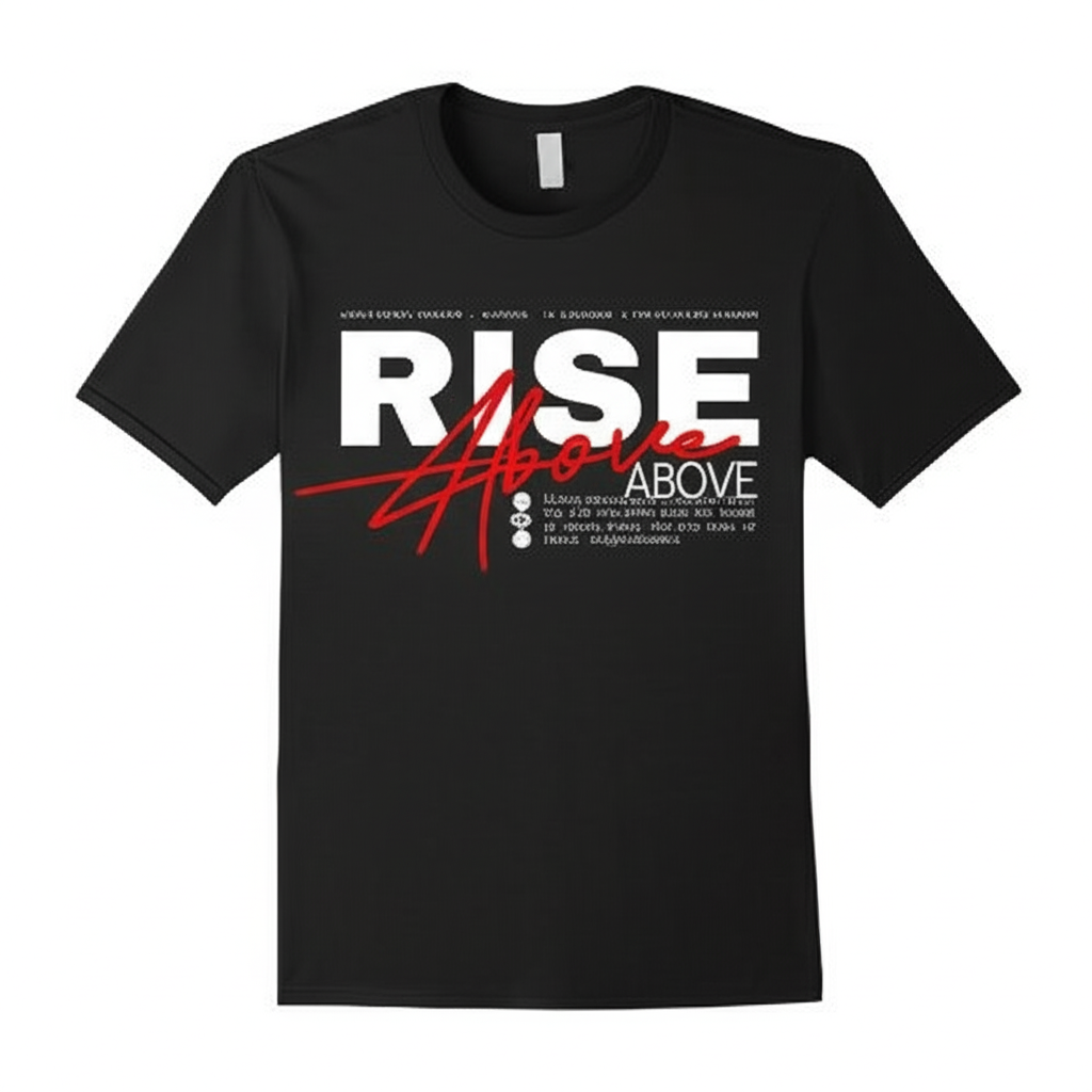 Rise Above Streetwear Tee – Bold Urban Statement